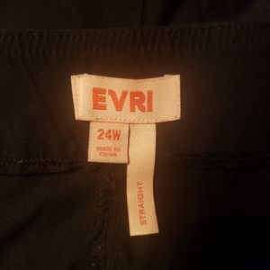 EVRI Black dress pants size 24W